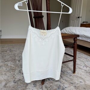 Sezane Ecru Palma Top